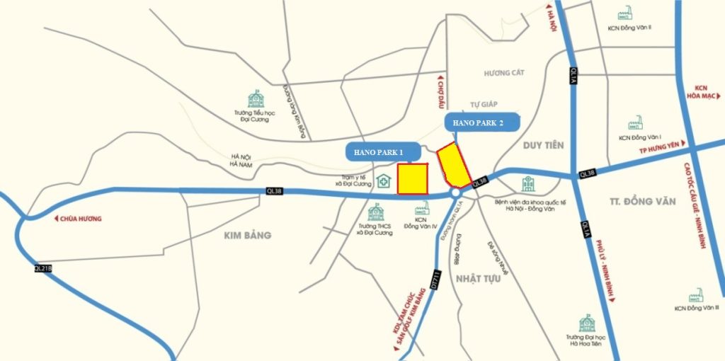 Vị trí dự án Hano Park