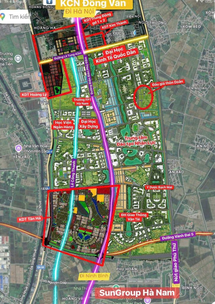 Các dự án khu DH Nam Cao