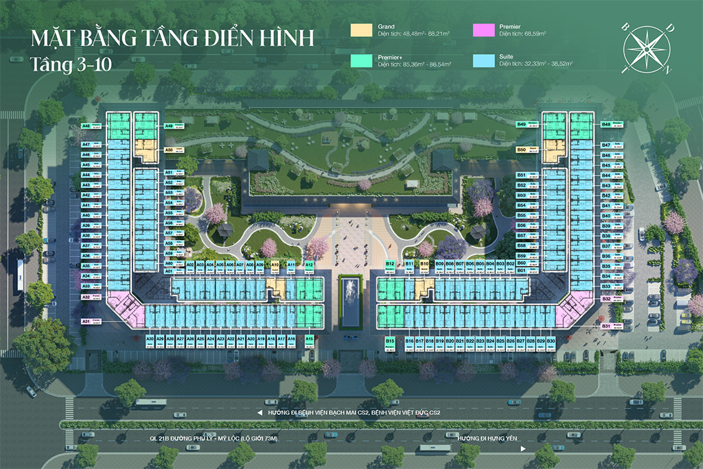 Mặt bằng căn hộ Thera Home