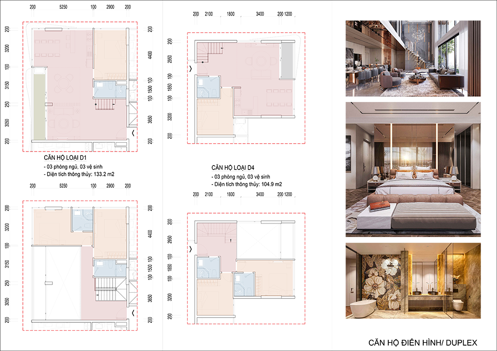 Thiết kế căn Duplex chung cư Hải Đăng